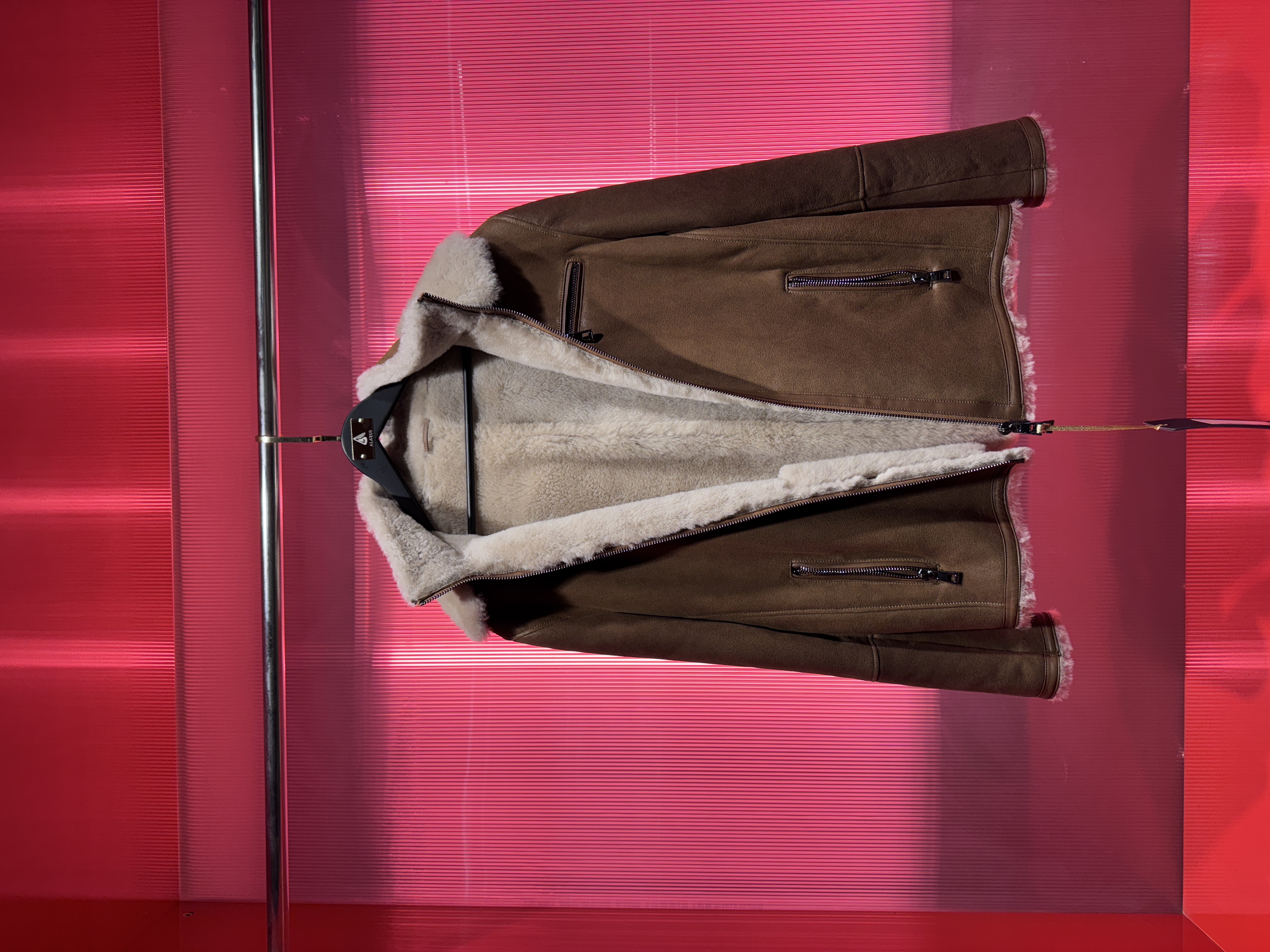 Kahverengi Kürk Astarlı Deri Mont